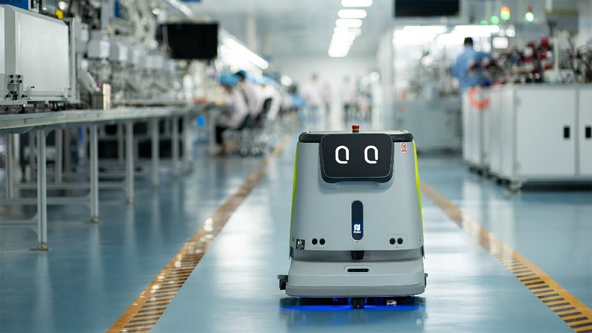 PUDU CC1 schoonmaakrobot