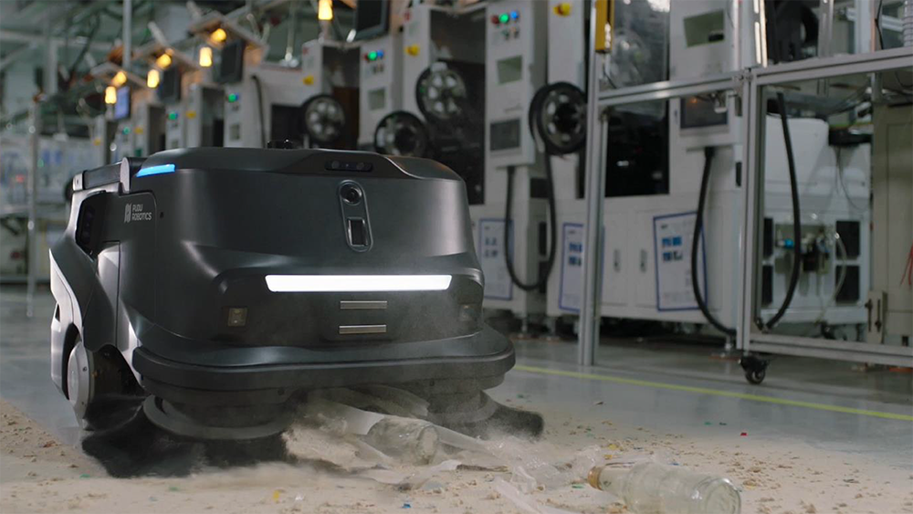 PUDU MT1 schoonmaakrobot