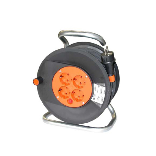 Enrouleur de c&acirc;ble Vinyle 25 m, 3 x 1,5 mm&sup2; photo du produit Front View L