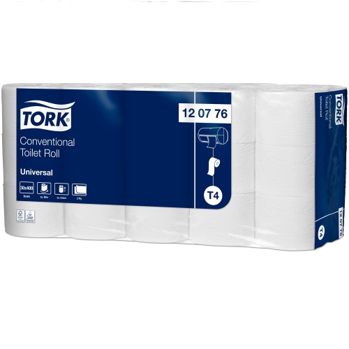 Tork Universal Papier toilette traditionnel Rouleau (T4) photo du produit Front View L