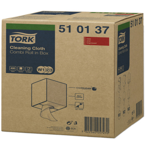 Tork Premium Cleaning Cloth510 Combi Roll (W1/W2/W3) photo du produit Image2 L
