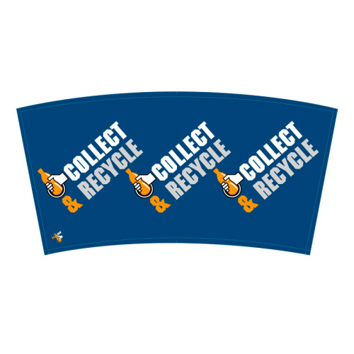 PETman autocollant, bleu photo du produit Front View L