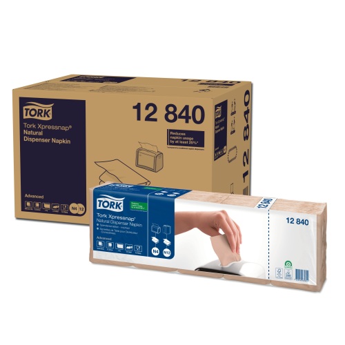 Tork Xpressnap® serviettes pour distributeur Interfold Natural photo du produit Front View L