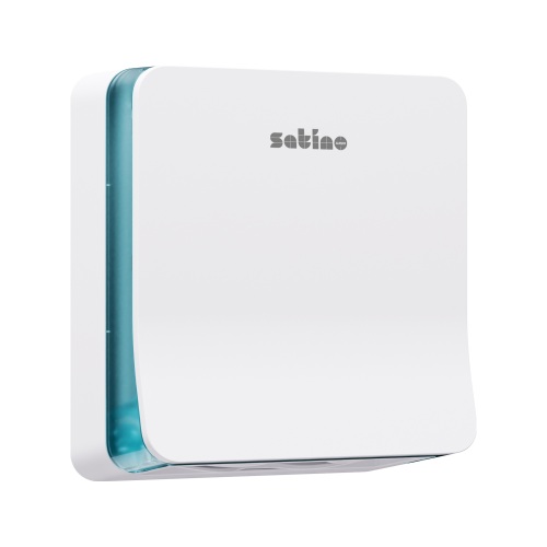 Satino Hyginity Distributeur pour essuie-mains pli&eacute;s Interfold S (PT2) blanc photo du produit Front View L