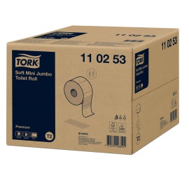 Tork Premium Paper toilette Mini Jumbo Doux rouleau (T2 EU ECO) photo du produit