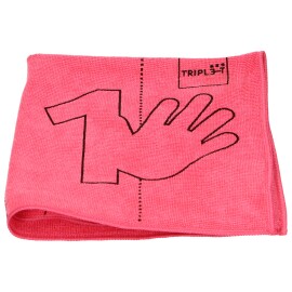 Triple-T Microfort 40 x 40 cm rouge, imprimé (100 pièces) photo du produit