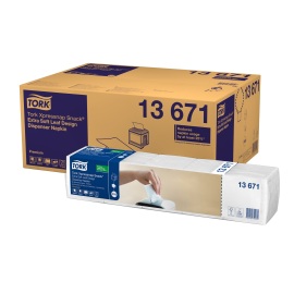 Tork Xpressnap Snack serviettes pour distributeur, 21,3 x 21,4 cm, blanc (N10) photo du produit