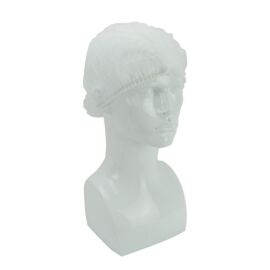 PP Non Woven Baretten, wit, pak &agrave; 100 stuks photo du produit