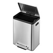 Poubelle à pédale 30L avec seau intérieur en plastique, inox photo du produit Image2 S