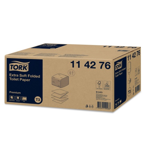 Tork Premium Toiletpapier Extra Zacht gevouwen (T3) product foto Image2 L