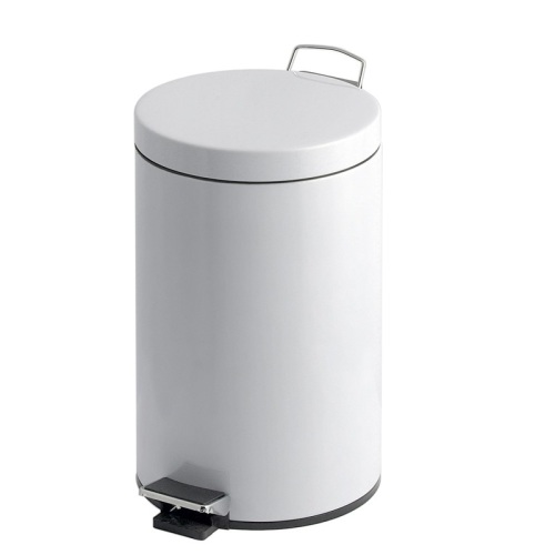 Pedaalemmer 20 l wit met plastic binnenemmer product foto Front View L