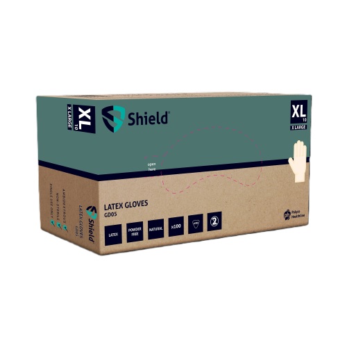 Wegwerphandschoen latex, niet gepoederd, maat XL, wit, doos &agrave; 100 stuks product foto Image2 L