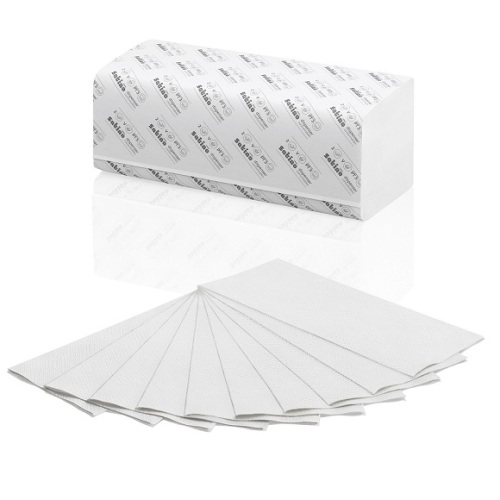 Satino V-vouw handdoekjes 2-laags - naturel product foto Image2 L