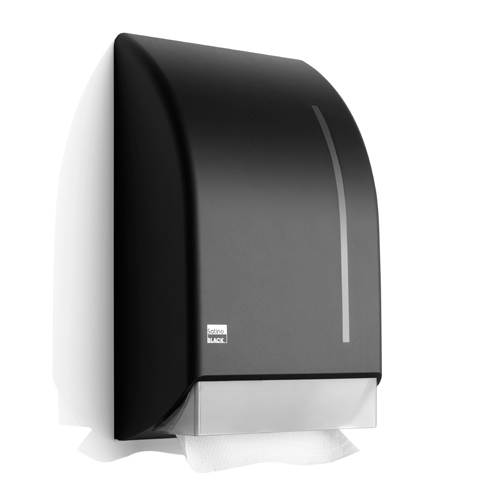 BlackSatino Handdoekdispenser - zwart product foto Image3 L