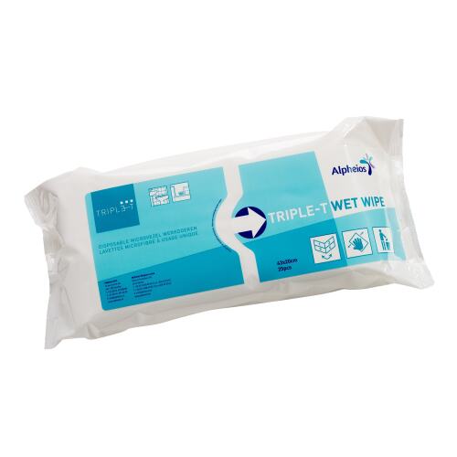 Triple-T Wet wipe 43 x 20 cm product foto Front View L