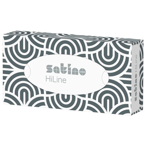 Satino HiLine facial tissues 2-laags - wit product foto Front View L