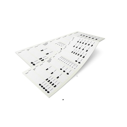 Stickerset voor maatbeker product foto Front View L