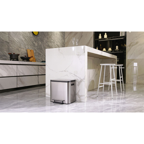 Pedaalemmer 30L inclusief plastic binnenemmer, RVS product foto Image3 L