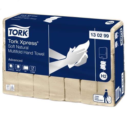 Tork Xpress Soft Multifold Hand Towel Natural (EU ECO H2) product foto Front View L