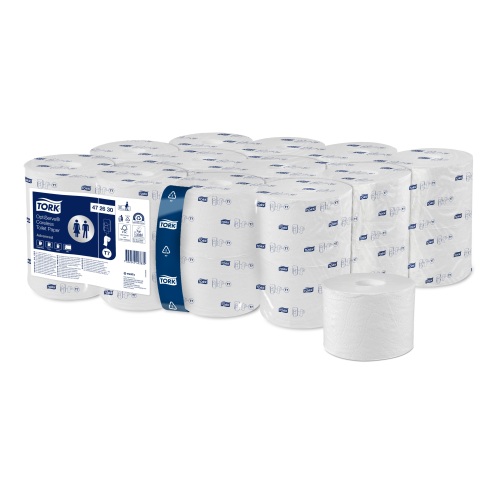 Tork OptiServe&reg; Toiletpapier Hulsloos rol - WIT (T7 EU ECO) product foto Front View L