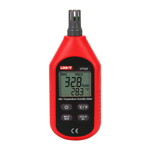 UNI-T  gecombineerde thermo- en hygrometer UT333BT met Bluetooth product foto Front View L