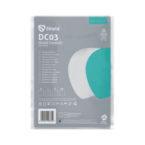 PP Non Woven Coveralls, Wit maat M, doos a 50 stuks product foto Image2 L