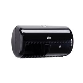 Tork traditioneel toiletroldispenser 2 rollen - zwart (T4) product foto