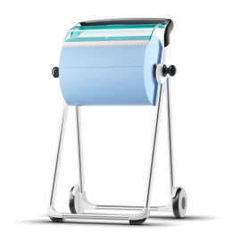 Tork vloerstaander poetsroldispenser - turquoise (W1) product foto