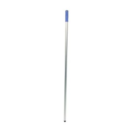 Metalen steel met schroefdraad en blauw handvat, 145 cm, wit product foto