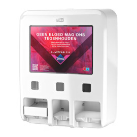Tork Dispenser voor Menstruatieproducten, wit product foto