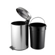 Pedaalemmer 12 l chroom met plastic binnenemmer product foto Image3 S