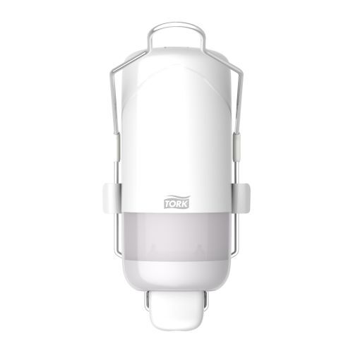 Tork Dispenser Soap Liquid with arm lever White (S1) product foto Front View L