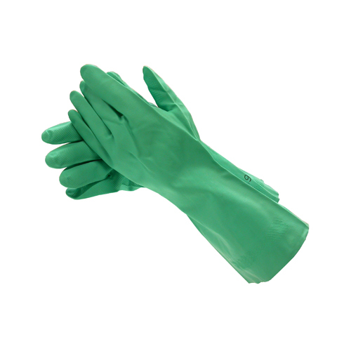 Huishoudhandschoen nitril, anti-allergie, maat S, groen product foto Front View L
