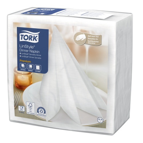 Tork Premium LinStyle servet product foto Front View L