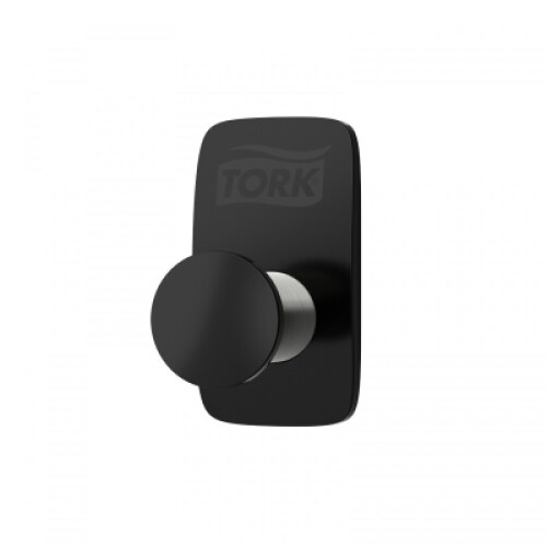 Tork kapstokhaak, zwart product foto Front View L