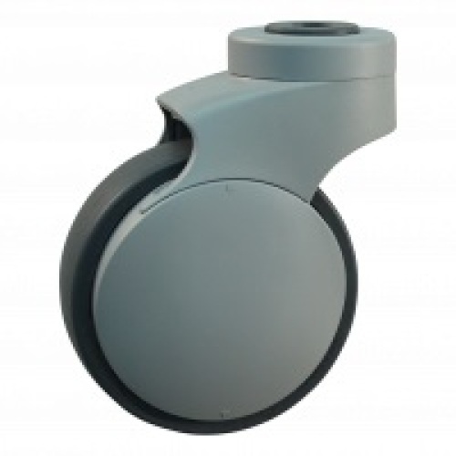 Zwenkwiel 100 mm Triple-T trolley small product foto Front View L