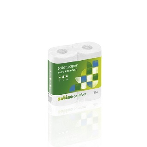 Satino Comfort toiletpapier 2-laags, wit product foto Front View L