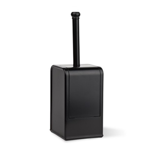 Toiletborstel met houder, zwart product foto Front View L