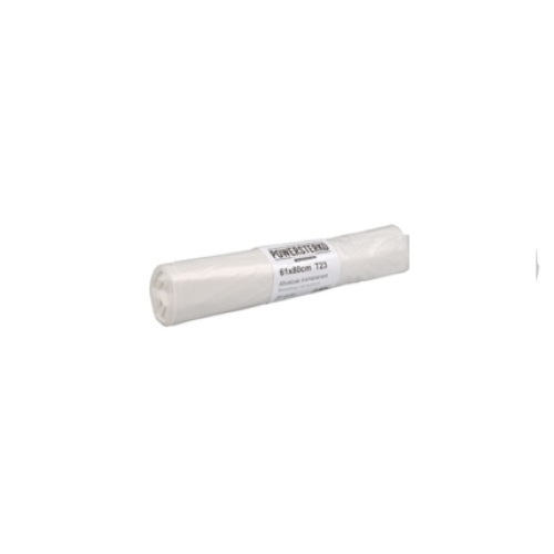 Afvalzak recy 61 x 80 cm T23 transparant  product foto Front View L