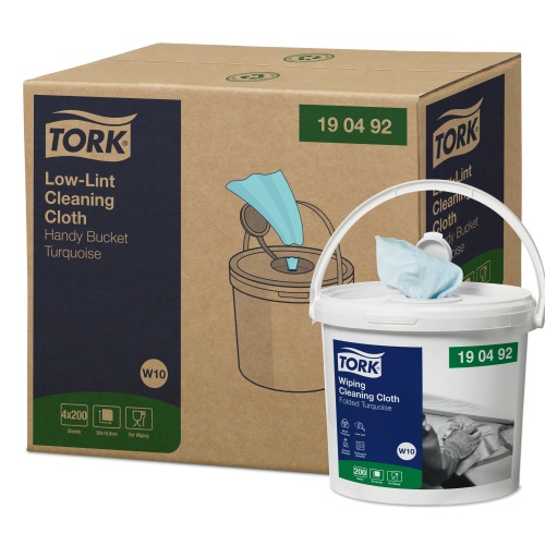 Tork Low-Lint reinigingsdoek in emmer (W10) product foto Front View L