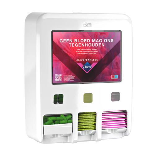 Tork Dispenser voor Menstruatieproducten, wit product foto Image2 L