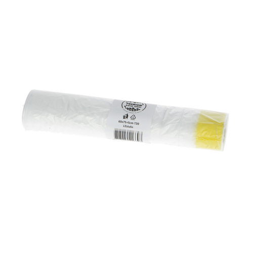 Afvalzak met trekbandsluiting 60 x 75 cm T20 transparant product foto Front View L