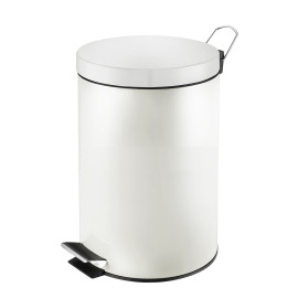 Pedaalemmer 20 l wit met plastic binnenemmer product foto
