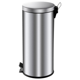 Pedaalemmer 30 l chroom met plastic binnenemmer product foto