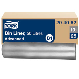 Tork Bin Liner B1 50l transp. 80prc.recy product foto