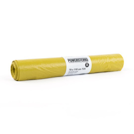 Afvalzak recy 70 x 110 cm T25 geel product foto