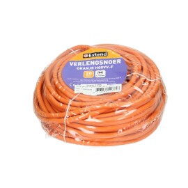 Verlengsnoer 20 m 2x1,5mm&sup2;, oranje product foto