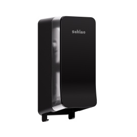 Satino Hyginity System toiletpapierdispenser voor dubbele rollen (JT3) zwart product foto