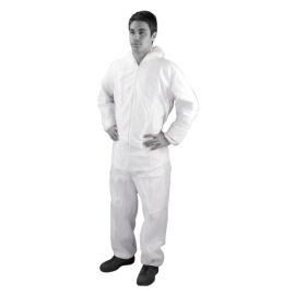 PP Non Woven Coveralls, Wit maat M, doos a 50 stuks product foto