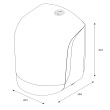 Katrin dispenser Centerfeed Roll M zwart product foto Image4 S